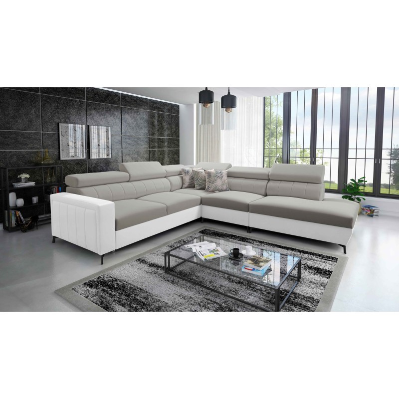 Arco VIII corner sofa with sleeping function and adjustable headrests Arco VIII corner sofa with sleeping function and adjustable headrests