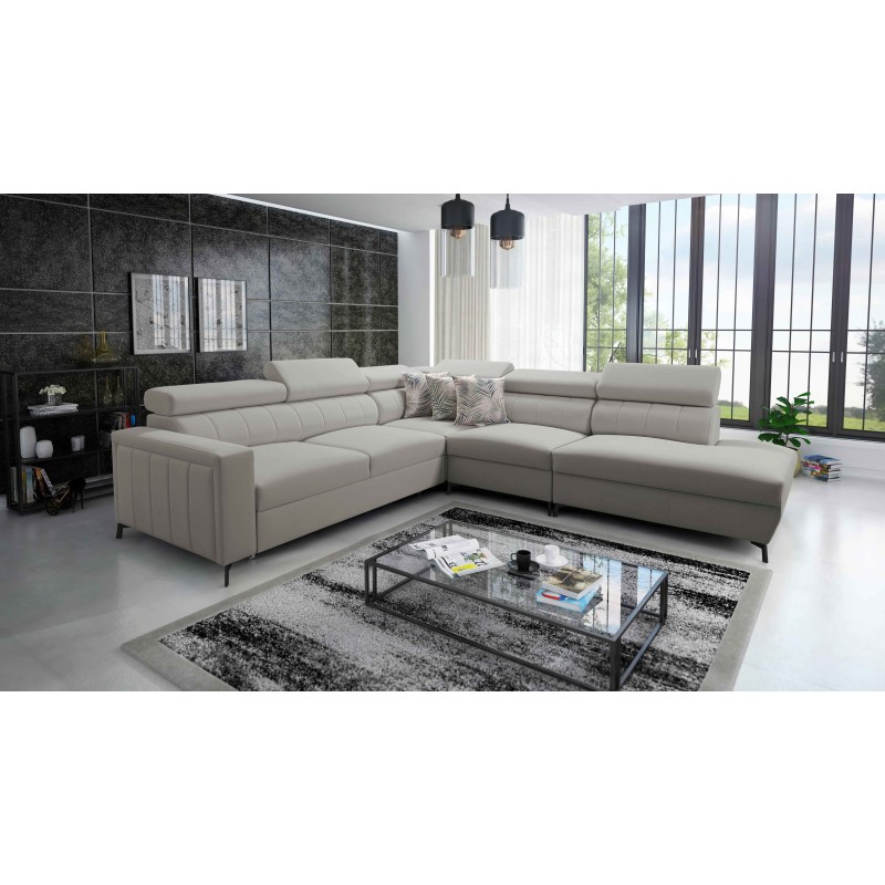 Arco VIII corner sofa with sleeping function and adjustable headrests Arco VIII corner sofa with sleeping function and adjustable headrests