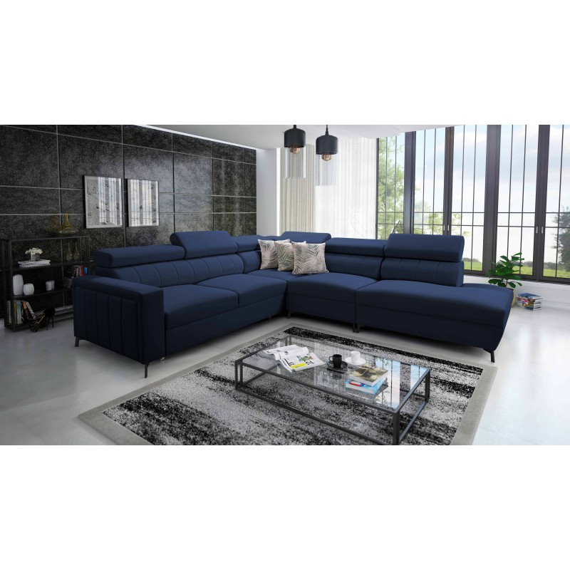 Arco VIII corner sofa with sleeping function and adjustable headrests Arco VIII corner sofa with sleeping function and adjustable headrests