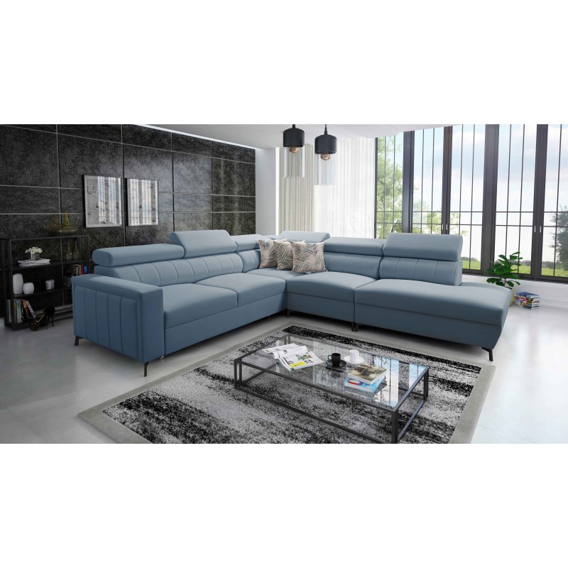 Arco VIII corner sofa with sleeping function and adjustable headrests Arco VIII corner sofa with sleeping function and adjustable headrests