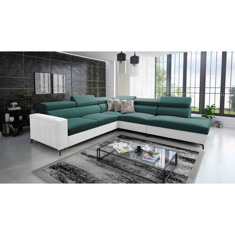 Arco VIII corner sofa with sleeping function and adjustable headrests Arco VIII corner sofa with sleeping function and adjustable headrests