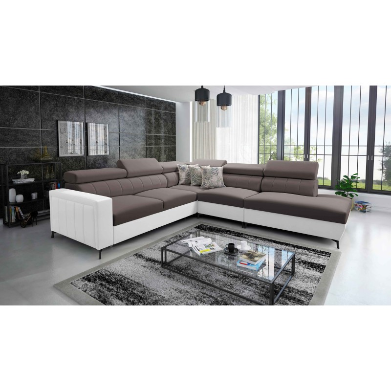 Arco VIII corner sofa with sleeping function and adjustable headrests Arco VIII corner sofa with sleeping function and adjustable headrests
