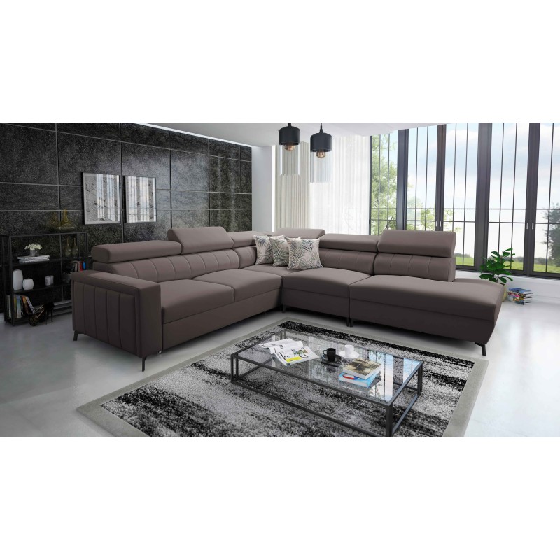 Arco VIII corner sofa with sleeping function and adjustable headrests Arco VIII corner sofa with sleeping function and adjustable headrests