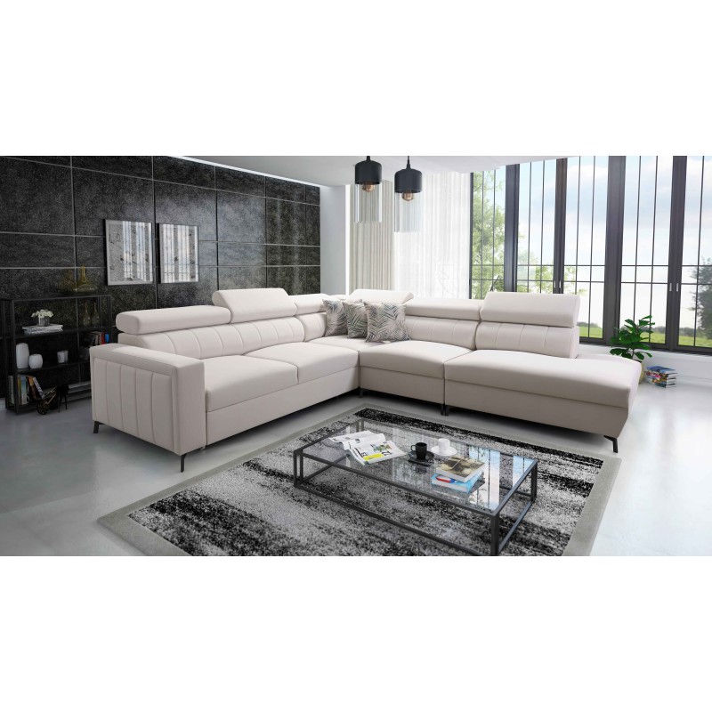 Arco VIII corner sofa with sleeping function and adjustable headrests Arco VIII corner sofa with sleeping function and adjustable headrests