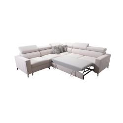 Arco IV corner sofa with sleeping function, Velvet fabric, Mono 246 - elegance and functionality Arco IV corner sofa with sleeping function, Velvet fabric, Mono 246 - elegance and functionality