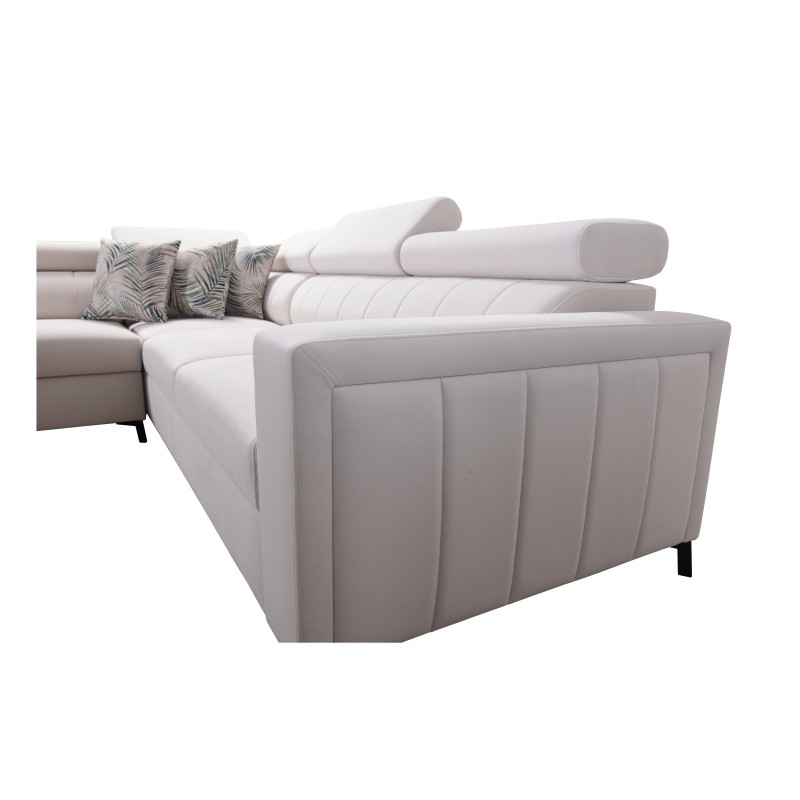 Arco IV corner sofa with sleeping function, Velvet fabric, Mono 246 - elegance and functionality Arco IV corner sofa with sleeping function, Velvet fabric, Mono 246 - elegance and functionality