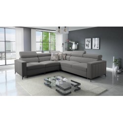 Arco IV corner sofa with sleeping function, Velvet fabric, Mono 246 - elegance and functionality