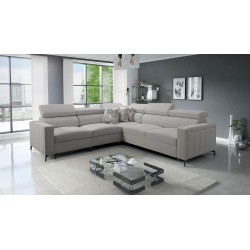 Arco IV corner sofa with sleeping function, Velvet fabric, Mono 244 - elegance and functionality