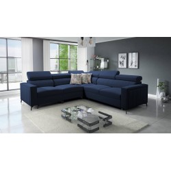 Arco IV corner sofa with sleeping function, Velvet fabric, Mono 241 - elegance and functionality