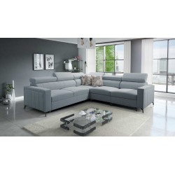Arco IV corner sofa with sleeping function, Plecionka fabric, Sawana 72 - elegance and functionality