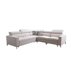 Arco IV corner sofa with sleeping function, Velvet fabric, Mono 246 - elegance and functionality Arco IV corner sofa with sleeping function, Velvet fabric, Mono 246 - elegance and functionality