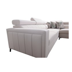 Arco IV corner sofa with sleeping function, Velvet fabric, Mono 246 - elegance and functionality Arco IV corner sofa with sleeping function, Velvet fabric, Mono 246 - elegance and functionality