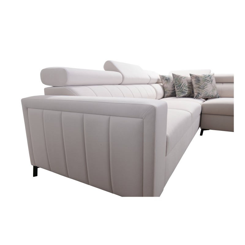 Arco IV corner sofa with sleeping function, Velvet fabric, Mono 246 - elegance and functionality Arco IV corner sofa with sleeping function, Velvet fabric, Mono 246 - elegance and functionality
