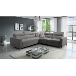 Arco IV corner sofa with sleeping function, Velvet fabric, Mono 246 - elegance and functionality
