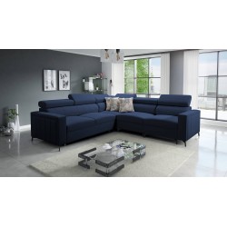 Arco IV corner sofa with sleeping function, Velvet fabric, Mono 241 - elegance and functionality