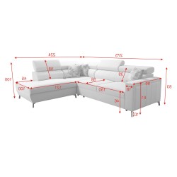 Arco III Maxi Corner Sofa with Sleeping Function - Comfort and Elegance in One Arco III Maxi Corner Sofa with Sleeping Function - Comfort and Elegance in One