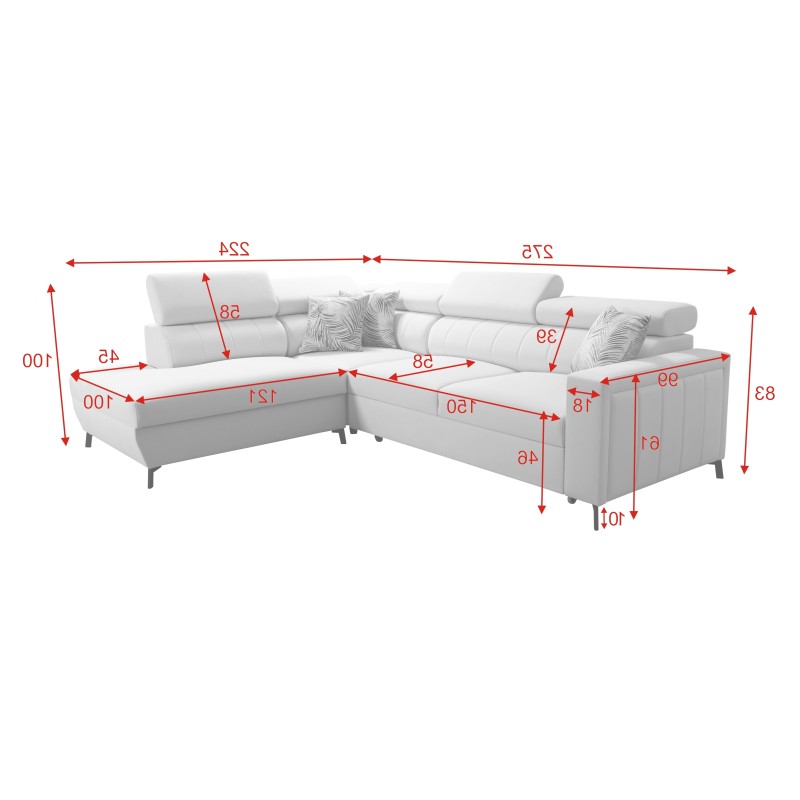 Arco III Maxi Corner Sofa with Sleeping Function - Comfort and Elegance in One Arco III Maxi Corner Sofa with Sleeping Function - Comfort and Elegance in One