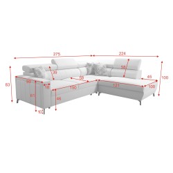 Arco III Maxi Corner Sofa with Sleeping Function - Comfort and Elegance in One Arco III Maxi Corner Sofa with Sleeping Function - Comfort and Elegance in One