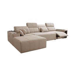 Narożnik milano XII Mix z funkcja spania oraz funkcją relax tkanina Verita 09