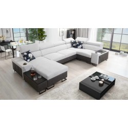 Prestige IV mini U-shaped corner sofa with sleeping function - a perfect combination of style and functionality