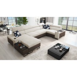 Prestige IV mini U-shaped corner sofa with sleeping function - a perfect combination of style and functionality