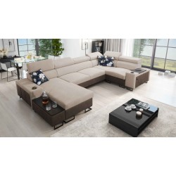Prestige IV mini U-shaped corner sofa with sleeping function - a perfect combination of style and functionality