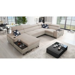 Prestige IV mini U-shaped corner sofa with sleeping function - a perfect combination of style and functionality