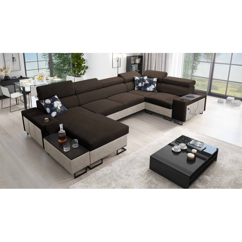 Prestige IV mini U-shaped corner sofa with sleeping function - a perfect combination of style and functionality Prestige IV mini U-shaped corner sofa with sleeping function - a perfect combination of style and functionality