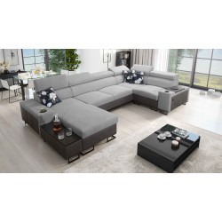 Prestige IV mini U-shaped corner sofa with sleeping function - a perfect combination of style and functionality