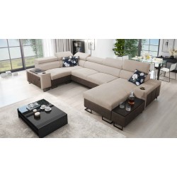 Prestige IV mini U-shaped corner sofa with sleeping function - a perfect combination of style and functionality