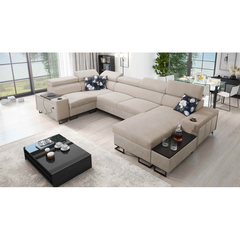 Prestige IV mini U-shaped corner sofa with sleeping function - a perfect combination of style and functionality Prestige IV mini U-shaped corner sofa with sleeping function - a perfect combination of style and functionality
