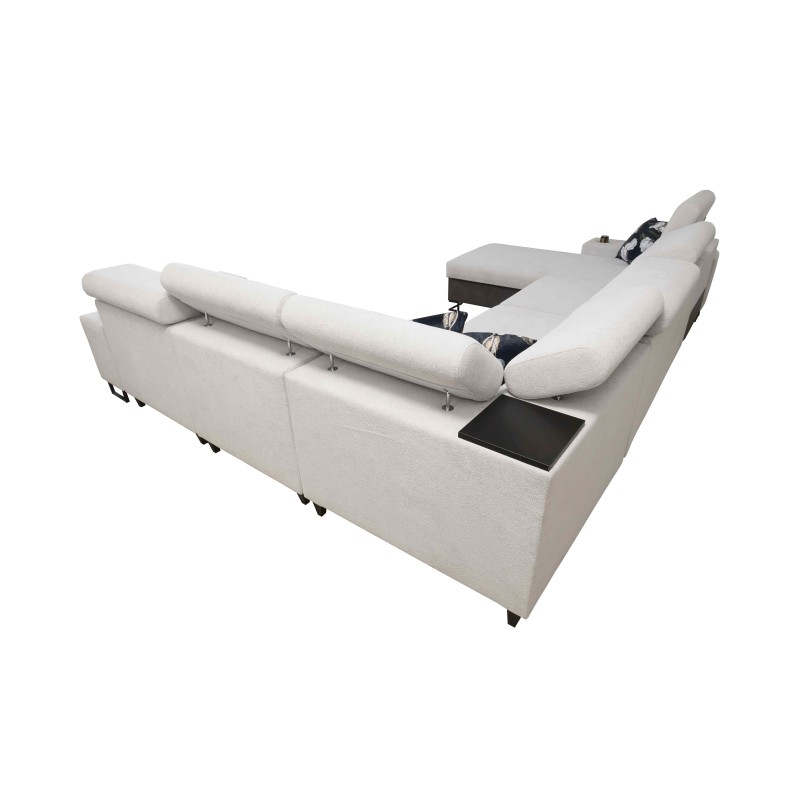Narożnik w kształcie U Prestige IV maxi z funkcją spania i portem usb tkanina Freya 210.02 + Tauro 8203 Narożnik w kształcie U Prestige IV maxi z funkcją spania i portem usb tkanina Freya 210.02 + Tauro 8203