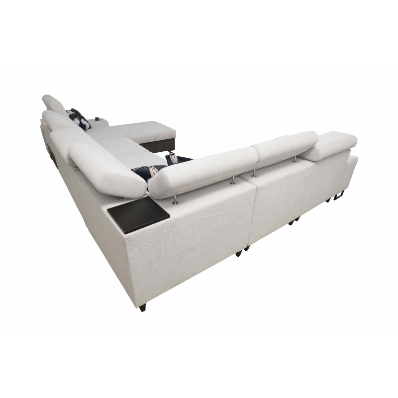 Narożnik w kształcie U Prestige IV maxi z funkcją spania i portem usb tkanina Freya 210.25 + Tauro 8207 Narożnik w kształcie U Prestige IV maxi z funkcją spania i portem usb tkanina Freya 210.25 + Tauro 8207