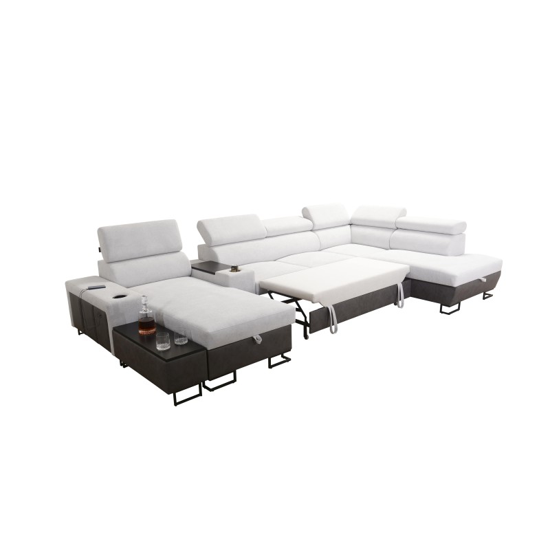 U-Shaped Prestige V Sectional Sofa with Sleeping Function and USB Port | High-Quality Furniture U-Shaped Prestige V Sectional Sofa with Sleeping Function and USB Port | High-Quality Furniture