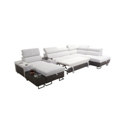 U-Shaped Prestige V Sectional Sofa with Sleeping Function and USB Port | High-Quality Furniture U-Shaped Prestige V Sectional Sofa with Sleeping Function and USB Port | High-Quality Furniture