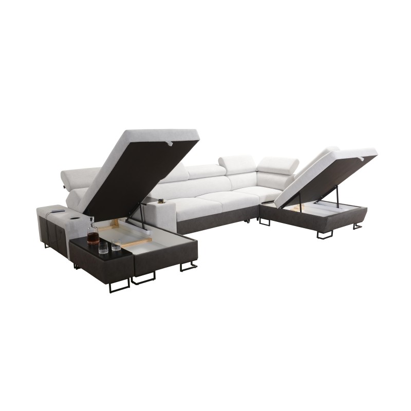U-Shaped Prestige V Sectional Sofa with Sleeping Function and USB Port | High-Quality Furniture U-Shaped Prestige V Sectional Sofa with Sleeping Function and USB Port | High-Quality Furniture