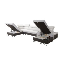 U-Shaped Prestige V Sectional Sofa with Sleeping Function and USB Port | High-Quality Furniture U-Shaped Prestige V Sectional Sofa with Sleeping Function and USB Port | High-Quality Furniture