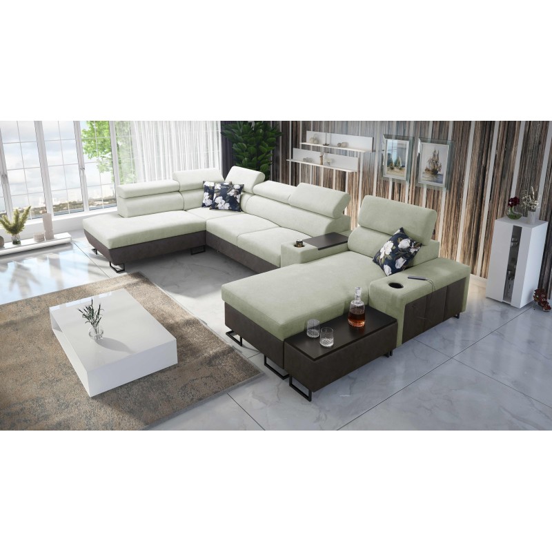 U-Shaped Prestige V Sectional Sofa with Sleeping Function and USB Port | High-Quality Furniture U-Shaped Prestige V Sectional Sofa with Sleeping Function and USB Port | High-Quality Furniture