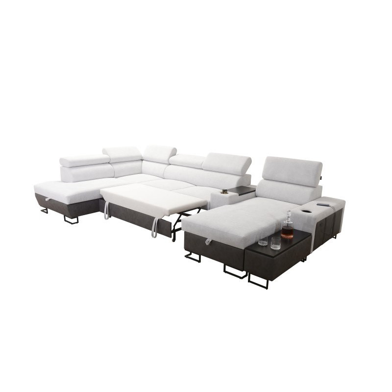 U-Shaped Prestige V Sectional Sofa with Sleeping Function and USB Port | High-Quality Furniture U-Shaped Prestige V Sectional Sofa with Sleeping Function and USB Port | High-Quality Furniture