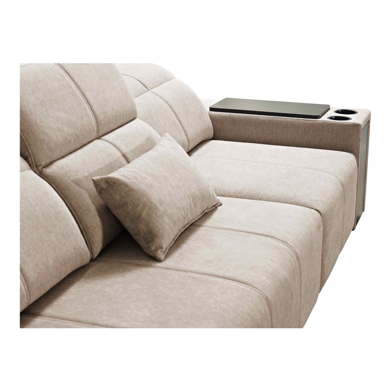 Elegant Milano XII Corner Sofa with Sleeping Function - Woven Fabric, Verita 80 Elegant Milano XII Corner Sofa with Sleeping Function - Woven Fabric, Verita 80
