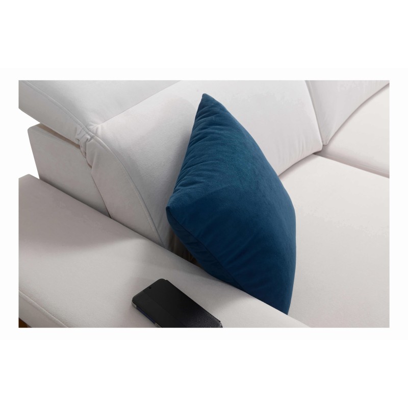 Alto I Corner Sofa with Sleeping Function and Adjustable Headrests in Plecionka Fabric, Sawana 26 | Your Perfect Furniture Alto I Corner Sofa with Sleeping Function and Adjustable Headrests in Plecionka Fabric, Sawana 26 | Your Perfect Furniture