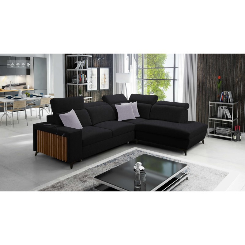 Alto VII corner sofa with slats, sleeping function, and adjustable features. Alto VII corner sofa with slats, sleeping function, and adjustable features.