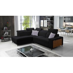 Alto VII corner sofa with slats, sleeping function, and adjustable features.