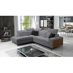 Alto VII corner sofa with slats, sleeping function, and adjustable features.