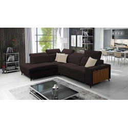 Alto VII corner sofa with slats, sleeping function, and adjustable features.