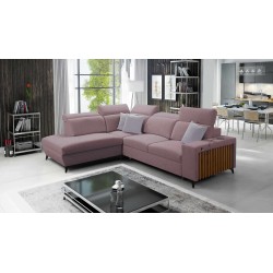 Alto VII corner sofa with slats, sleeping function, and adjustable features.