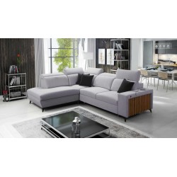 Alto VII corner sofa with slats, sleeping function, and adjustable features.