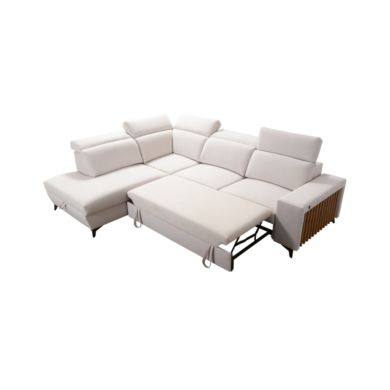 Alto VII corner sofa with slats, sleeping function, and adjustable features. Alto VII corner sofa with slats, sleeping function, and adjustable features.