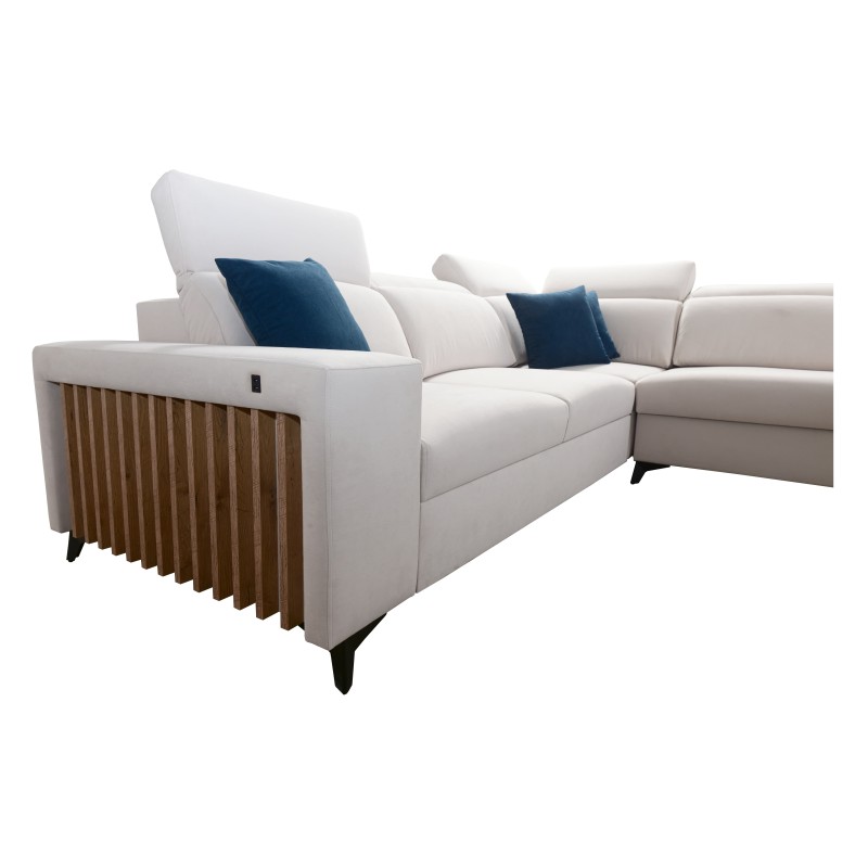 Alto IX corner sofa with a sleeping function, adjustable headrests, and a USB port Alto IX corner sofa with a sleeping function, adjustable headrests, and a USB port