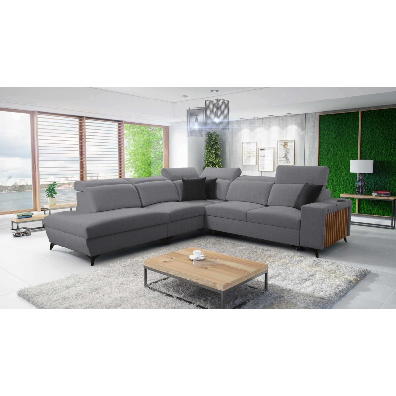 Alto IX corner sofa with a sleeping function, adjustable headrests, and a USB port Alto IX corner sofa with a sleeping function, adjustable headrests, and a USB port